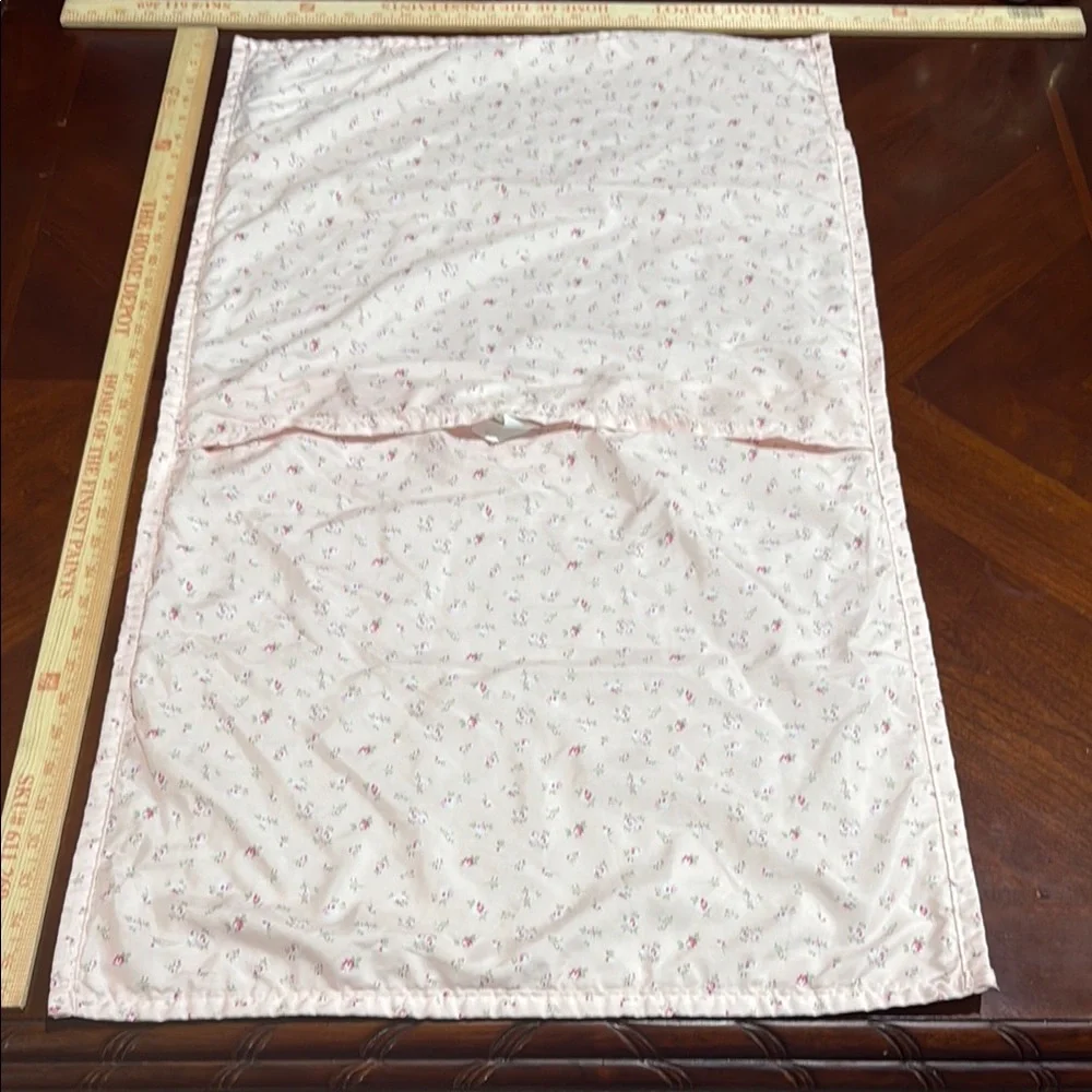 Simply shabby chic Floral Quilted pillow cover 21x 36 inches.